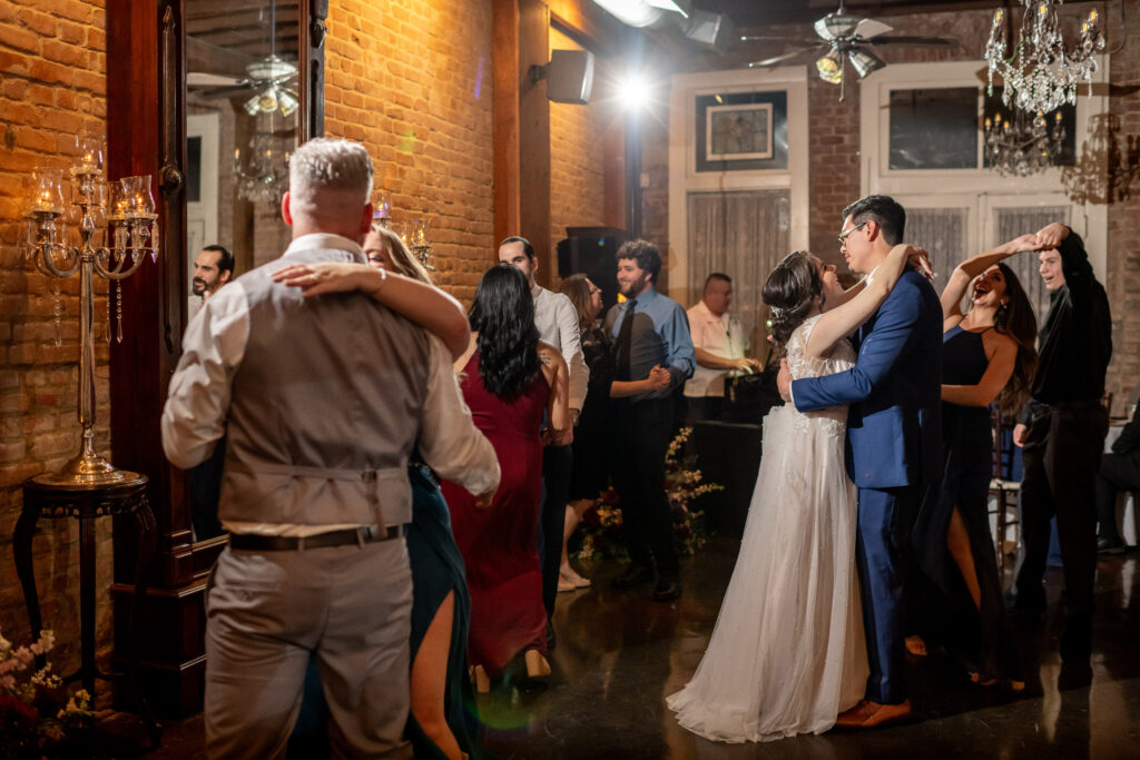 Bride and Groom and their guests dance the night away in the romantic Grand Hall of Butler's Courtyard. Perfect for that romantic wedding.